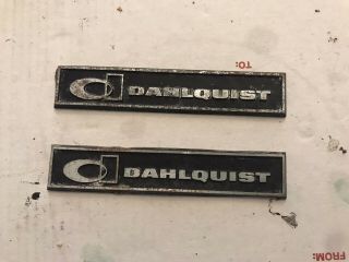 Dahlquist Dq - 10 Speaker Logos / Badges