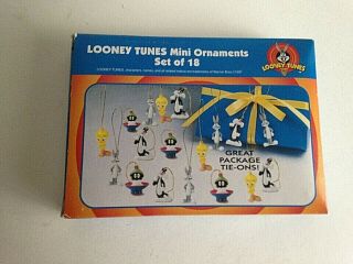 Vtg 16 Looney Tunes Mini Tree Ornaments Taz Tweety Bugs Daffy Sylvester 1997