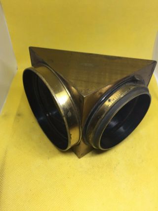 Very Old Brass Bausch And Lomb Reversing Lens Camera