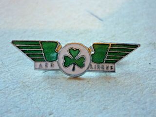 Vintage Airline Enamel Badge Aer Lingus Irish Airlines By Squire