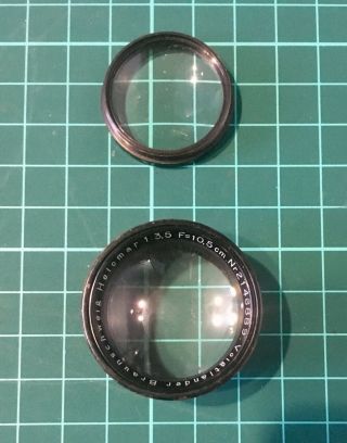 Voigtlander Helomar 10,  5cm F/3.  5 Elements Lens.