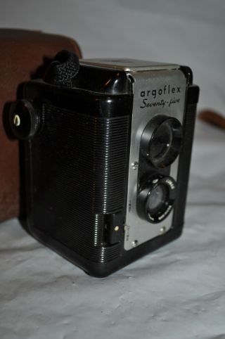 Vintage Argus Argoflex Seventy - Five Medium Format Film Camera W/ Case
