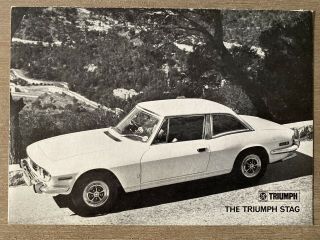 1970 Triumph Stag English Sales Brochure