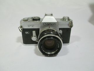 Vtg Canon Ft Ql Film Camera 35mm Slr Not Or Parts