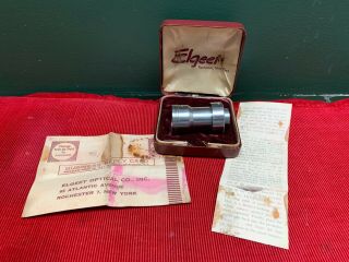 Vintage Elgeet Wide Screen Cinematar Lens W/ Case