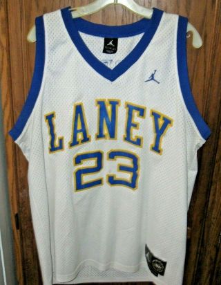 Michael Jordan 1980 Laney High School Basketball Jersey Mens Throwback Sewn Lrg