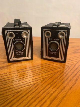 Brownie Target Six - 20 Camera,  Vintage Camera,  Set Of 2