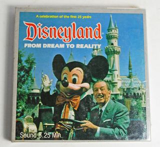 1979 Disneyland From Dream To Reality 8 Color Sound Film - 736