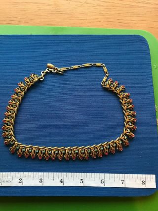 Vintage Jewellery DiamantÉ Necklace Signed Corocraft