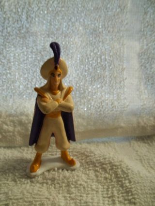 Disney Aladdin Toy With Turban And Cape Crossed Arms 3 1/2 " Tall Vintage Figure
