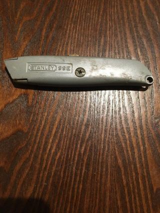 Vintage Stanley Usa 99e Retractable Blade Utility Knife Cutter Razor Grey Gray