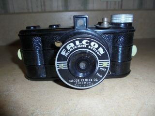 Vintage Falcon Mini - Cam Senior Camera With Flash Bracket - Shutter - Usa