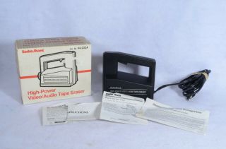 Radio Shack High - Power Video Audio Tape Eraser 44 - 233a