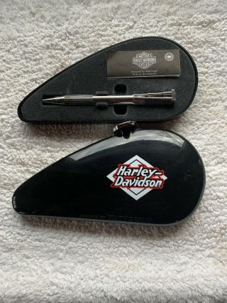 Harley Davidson Pen With A Gas Tank Case