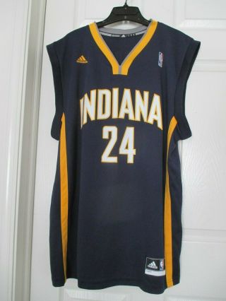 Nba Adidas Indiana Pacers 24 Paul George Jersey Size Large