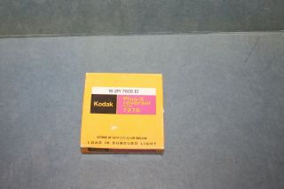 Kodak Plus - X 16mm 7276 Reversal Film,  100 Ft.  (double Perf) Nos