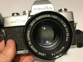 Minolta Srt 100 With Mc Rokkor Pf 55mm F/1.  9 Lens