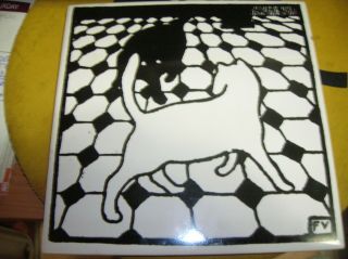 Vintage Collectible Art Tile " Cat And Dog " Artist Signed 6 " X 6 In