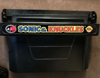 Sonic & Knuckles (sega Genesis Game) Cartridge Vintage Video Game