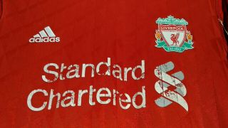 Liverpool fc 2010 Suarez 7 Football Shirt Soccer Jersey Longsleeve Mens Size M 3
