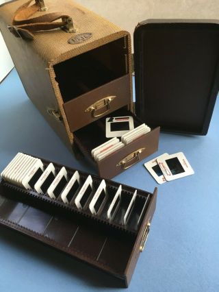 Vintage Baja Barnett & Jaffe Slide Cabinet Case With 3 Storage Drawers