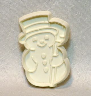 Vintage Hallmark Cards Plastic Cookie Cutter - Petite Snowman Winter Christmas
