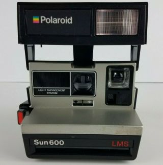 Vintage Poloroid Sun 600 Lms Instant Land Camera W/ Strap