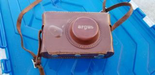 Vintage Argus 3.  5 50mm Coated Cintar Camera w/leather case 2