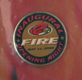 Wnba Basketball Pin - Portland Fire Inaugural Season 2000 - Opening Night Badge