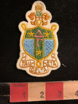 Old Vintage Tau Eta Delta Patch (probably Fraternity Or Sorority) 99k7