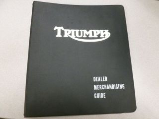 Triumph Motorcycle Dealer Mechandising Guide Folder 1971 Rare