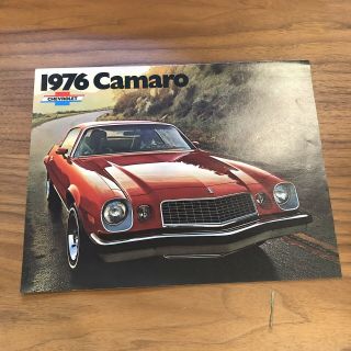 1976 Chevrolet Camaro Sales Brochure Information Vintage - Muscle Car Brochures