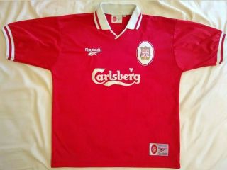 Vintage Liverpool 1996/1997/1998 Reebok Home Football Soccer Shirt Jersey