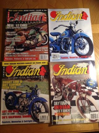 8 Indian Motorcycle Illustrated Magazines