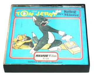 Tom & Jerry Der Krieg Mause 8 Mm Film Sound Black And White