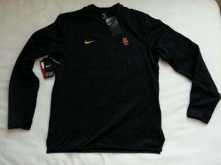 $75 Nike Usc Southern Cal Trojans Modern Black Crew Sweatshirt Mens Md Nwt