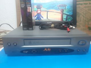 Ge Vg4054 Vcr Vhs Recorder Player 4 Head Hq Clear Picture Search