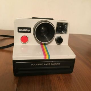 Vintage Polaroid Land Camera Rainbow Stripe One Step Camera Sx - 70 Film