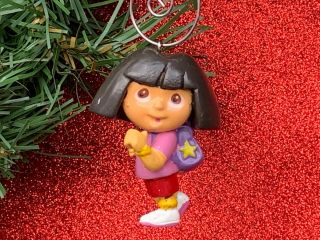 Vintage Dora The Explorer Custom Christmas Tree Ornament One Of A Kind