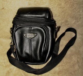 Vintage Icon Leather Camera Bag For Small Cameras,  Zippers,  Pouches,