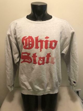 Vintage Ohio State Buckeyes The Big Heavy Champion Sweatshirt Mens Xl Made Usa