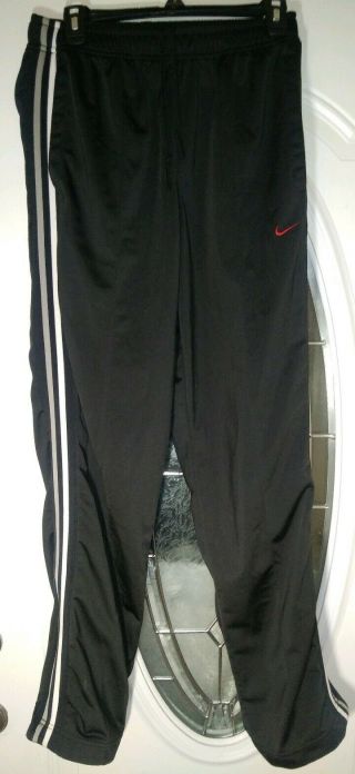 Nike Mens Warm Up Track Pants Gray Tag Vintage Bred Swoosh Size Medium