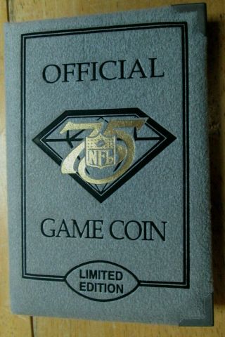 1994 Nfl 75th Anniversary Miami Dolphins.  999 1oz Silver Coin Balfour Nr
