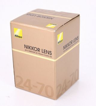 Nikon Empty Box Only For 24 - 70/2.  8g Ed Af - S Nikkor/212625