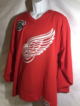 Detroit Red Wings M Hockey Jersey Ccm Center Ice Black Nhl Practice