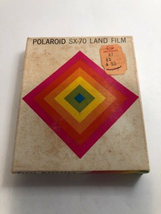 Vintage 1977 Polaroid Sx - 70 Land Film Nib 10 Pictures Per Box