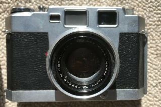 Aires 35 - Iii 35mm Rangefinder Camera W/4.  5cm F/1.  9 H Coral Lens W/case & Box