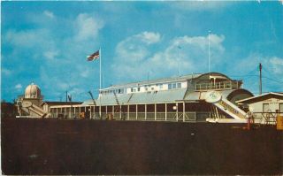 Vintage Postcard Faa Air Terminal Building Airport Wake Island Micronesia