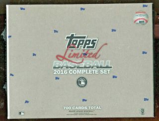 2016 Topps Limited Tiffany Complete Factory Set 700 Card - Less Than 1000