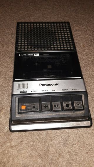 Panasonic Rq - 2107 Portable Cassette Player Recorder Microphone Auto Stop